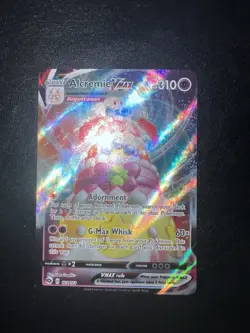 Pokemon TCG Alcremie VMAX Champion's Path Holo Ultra Rare Card 023/073 - Image 2