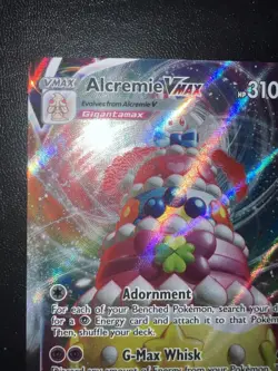 Pokemon TCG Alcremie VMAX Champion's Path Holo Ultra Rare Card 023/073 - Image 3