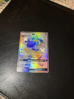 Pokemon TCG Lucario GX Full Art Holo Card Hidden Fates SV64/SV94 - Image 1