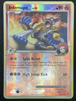 Infernape 43/111 Rising Rivals Reverse Holo Pokemon Card TCG - Image 1