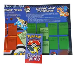 Pokemon Trading Card Game Trainer Video VHS Sealed+ With Deck Construction Guide - Image 1