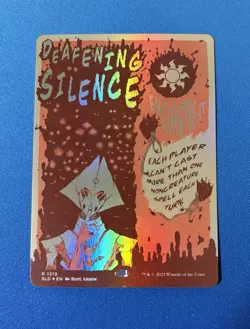 MTG Deafening Silence Foil Magic Card MTG Secret Lair Drop Series R 1219 - Image 1