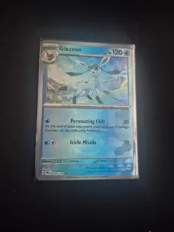 Pokemon TCG Glaceon Prismatic Evolutions Master Ball Reverse Holo Card - Image 1