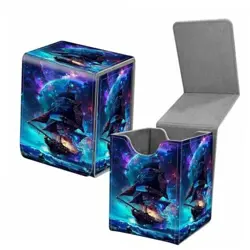 Card Deck Box for Trading Cards, MTG Commander Deck Box Fits 100+ Pirate Ship - Image 1
