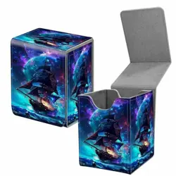 Card Deck Box for Trading Cards, MTG Commander Deck Box Fits 100+ Pirate Ship - Image 2