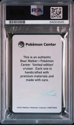 PSA 9 Pokemon Card WC23 PIKACHU WCS YOKOHAMA EXCLUSIVE BEAR WALKER Limited 500 - Image 4