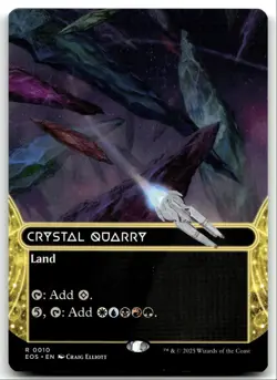 #10 Crystal Quarry NM Borderless 2025 MTG Edge of Eternities R - Image 1