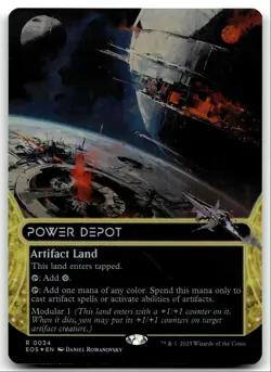 #34 Power Depot NM Borderless Foil 2025 MTG Edge of Eternities R - Image 1