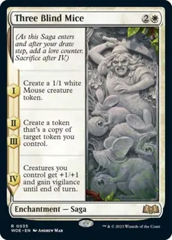 Three Blind Mice - Near Mint MTG Wilds of Eldraine - Image 1