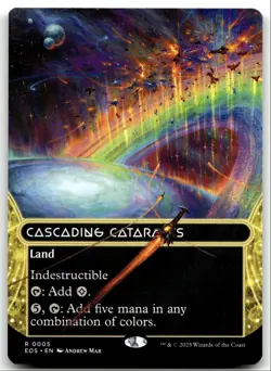 #5 Cascading cataracts NM Borderless 2025 MTG Edge of Eternities R - Image 1
