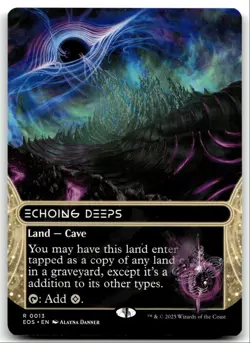 #13 Echoing Deeps NM Borderless 2025 MTG Edge of Eternities R - Image 1