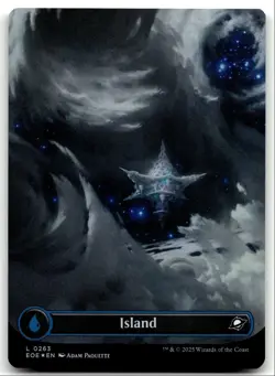 #263 Island NM Borderless Foil 2025 MTG Edge of Eternities L - Image 1