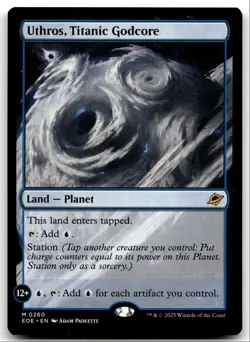 #260 Uthros, Titanic Godcore NM 2025 MTG Edge of Eternities M - Image 1