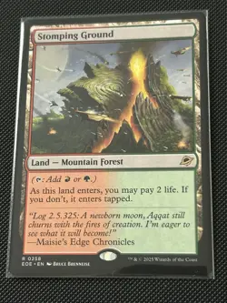 #258 Stomping Ground NM 2025 MTG Edge of Eternities R - Image 1