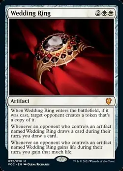 MTG English Wedding Ring NM Normal Commander 2021 Crimson Vow - Image 1