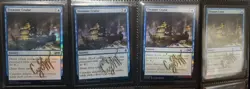 MTG 4 X FOIL TREASURE CRUISE SHADOW SIGNED BY ARTIST - Image 1