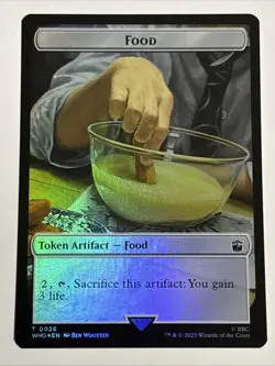 MTG Universes Beyond: Doctor Who Fish/Food Token Foil 0010/0026 NM - Image 2