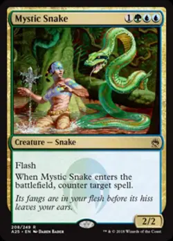 Mystic Snake - Light Play MTG Masters 25 - Image 1