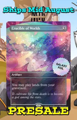 Crucible of Worlds PRESALE ✨ Borderless GALAXY FOIL ✨ MTG Secret Lair (2110) - Image 1