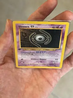 Pokemon TCG 1st Edition Unown H 28/105 Neo Destiny Vintage Card Heavily Played - Image 4