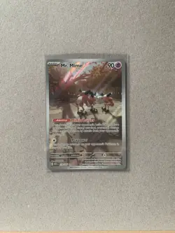 Mr Mime 179/165 Illustration Rare Near Mint Scarlet Violet 151 Pokemon TcG - Image 1