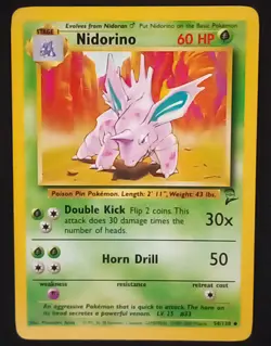 Pokemon Nidorino #54 Pokemon Base Set 2 - Lightly Played - Image 1