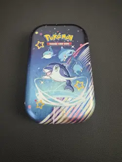 Pokemon Paldean Fates Mini Tin Display Box, 10 Tins with Stickers, No Packs - Image 1