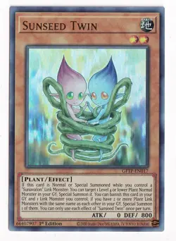 Yugioh Sunseed Twin GFTP-EN017 Ultra Rare 1st Ed NM - Image 1