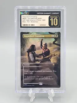 MTG - Anguished Unmaking Borderless Foil Rare D&D SLD CGC Pristine 10 - Image 1
