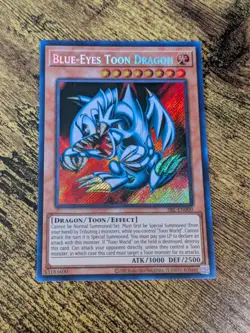 Yugioh Blue-Eyes Toon Dragon SRL-EN000 SECRET RARE 25th Anniversary - Image 1