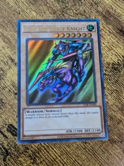 Yugioh Gaia The Fierce Knight Ultra Rare LOB-EN006 25th Anniversary NM - Image 1