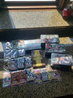 Yugioh Booster Pack and Box and Tin Sealed Bundle - Image 1