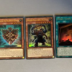 Sengenjin Wakes From a Millennium INFO-EN001 + Wedju temple+Shield 1st Ed Yugioh - Image 2