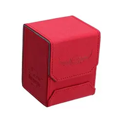 Leather Deck Box - Red for Collectible Cards-MTG,Yugioh,Pokeman,TES - Image 1
