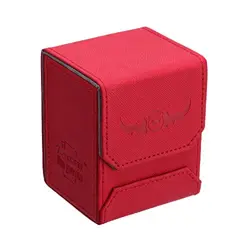 Leather Deck Box - Red for Collectible Cards-MTG,Yugioh,Pokeman,TES - Image 2