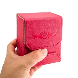 Leather Deck Box - Red for Collectible Cards-MTG,Yugioh,Pokeman,TES - Image 5