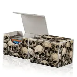 for MTG Commander Deck Box,Card Deck Box for Trading Yugioh MTG,Fits Art Skull - Image 1