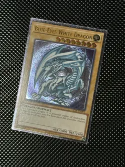 YUGIOH Blue-Eyes White Dragon OP28-EN001 Ultimate Rare LP #1 - Image 1