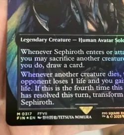 Sephiroth, Fabled SOLDIER (0317) (Borderless) Final Fantasy Foil - Image 2