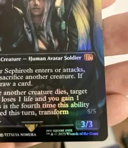 Sephiroth, Fabled SOLDIER (0317) (Borderless) Final Fantasy Foil - Image 3