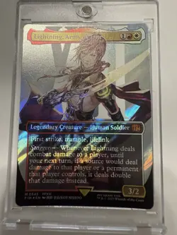 Lightning, Army of One (0545) (Borderless) (Surge Foil) Final Fantasy Foil - Image 3