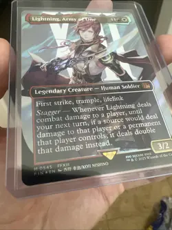 Lightning, Army of One (0545) (Borderless) (Surge Foil) Final Fantasy Foil - Image 2