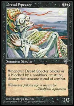 Dread Specter - Light Play MTG Mirage - Image 1