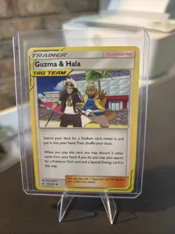 Guzma & Hala 193/236 Sm-Cosmic Eclipse Regular - Pokemon Card NM - Image 1
