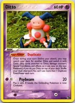 Ditto (Mr Mime) - POP Series 3 12/17 Vintage Yuka Morii Pokemon Card LP - Image 1