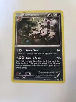 Pokemon TCG Umbreon Black Star Promo XY96 Cosmos Holo Promo Card LP (1) - Image 1