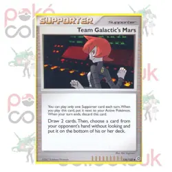 Team Galactic's Mars 126/132 Secret Wonders Pokemon Card TCG - Image 1