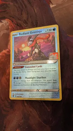 Pokemon Card Radiant Greninja 046/189 Prize Pack Astral Radiance Holo LP - Image 2