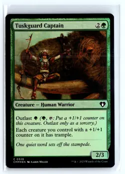 FOIL Tuskguard Captain Commander Masters - MTG Magic the Gathering Card - Image 1