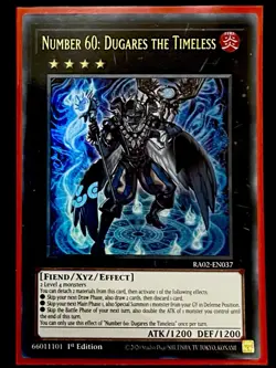 Number 60: Dugares the Timeless Ultra Rare 1st Edition Mint Card [RA02-EN037] - Image 1